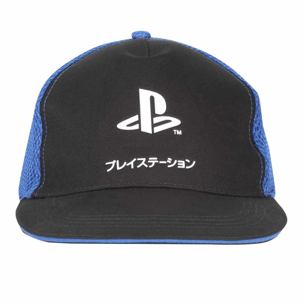 PlayStation - Katakana Logo Hysteresenkappe - Schwarz/Blau
